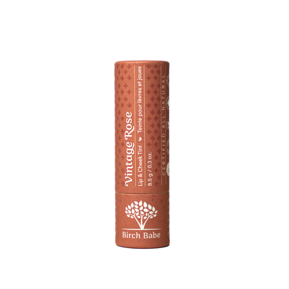 Lip & Cheek Tint and Balm Vintage Rose - Sweetpea Naturals